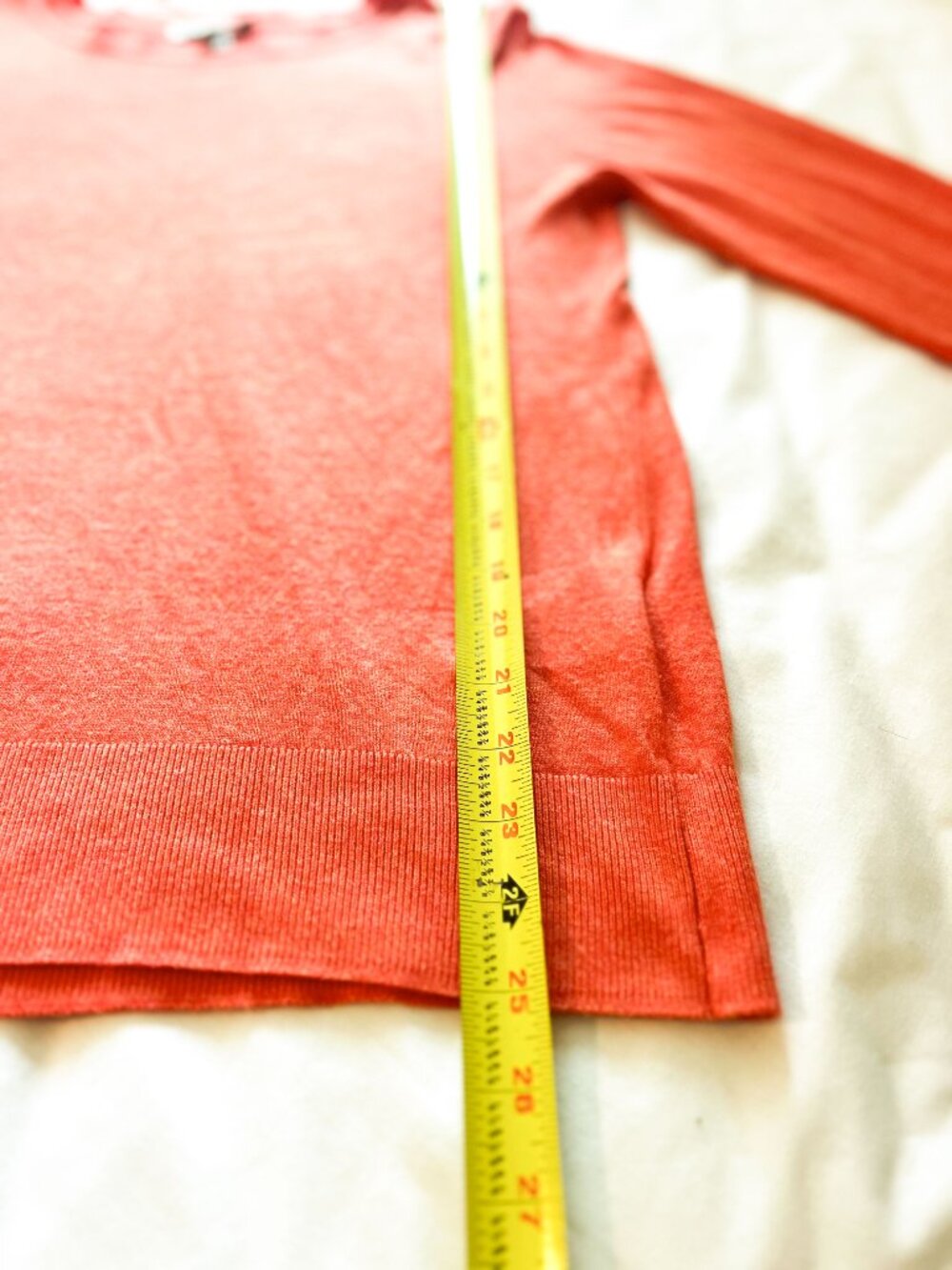 B.YOUNG Orangeade Melange Crew Neck Lightweight Fine Knit Jumper BYMmpimba Small - Picture 9 of 12